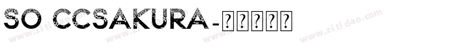 SO CCSakura字体转换